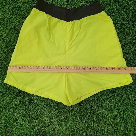 Vintage 90s MOD Gym Shorts Womens XS/S Green Neon - Picture 7 of 13